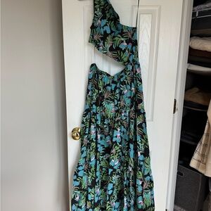 Floral One-Shoulder Dress